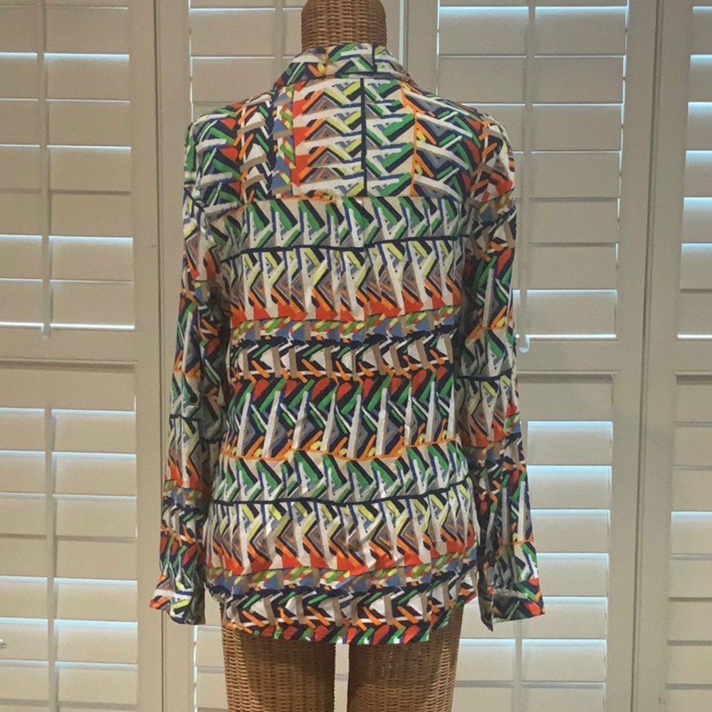 Colorful Geometric Blouse - Picture 2 of 2
